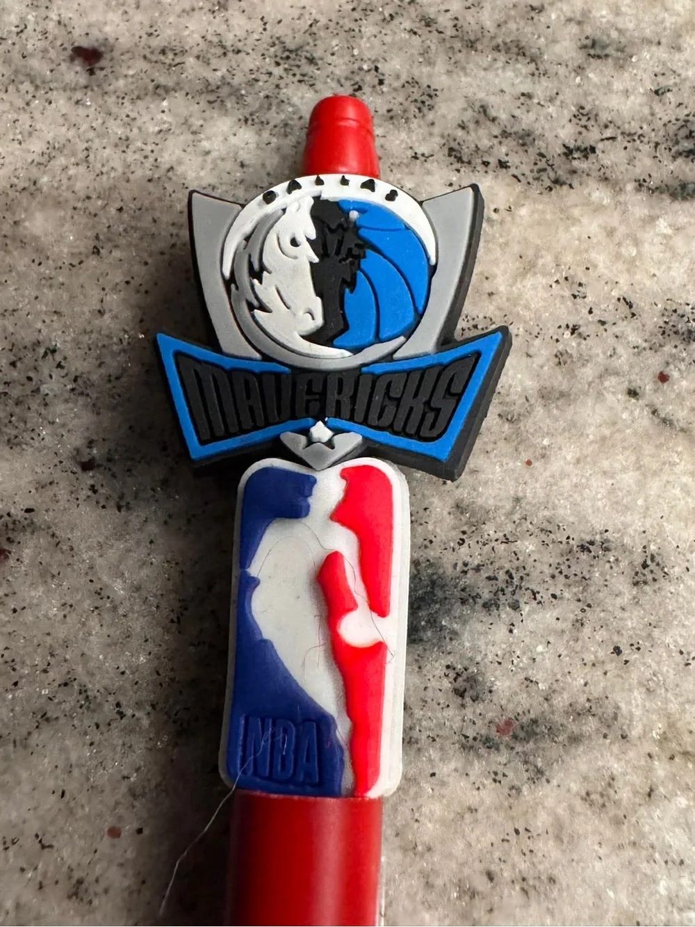 NBA Dallas Mavericks Red and Blue Soft Touch Logo Pen